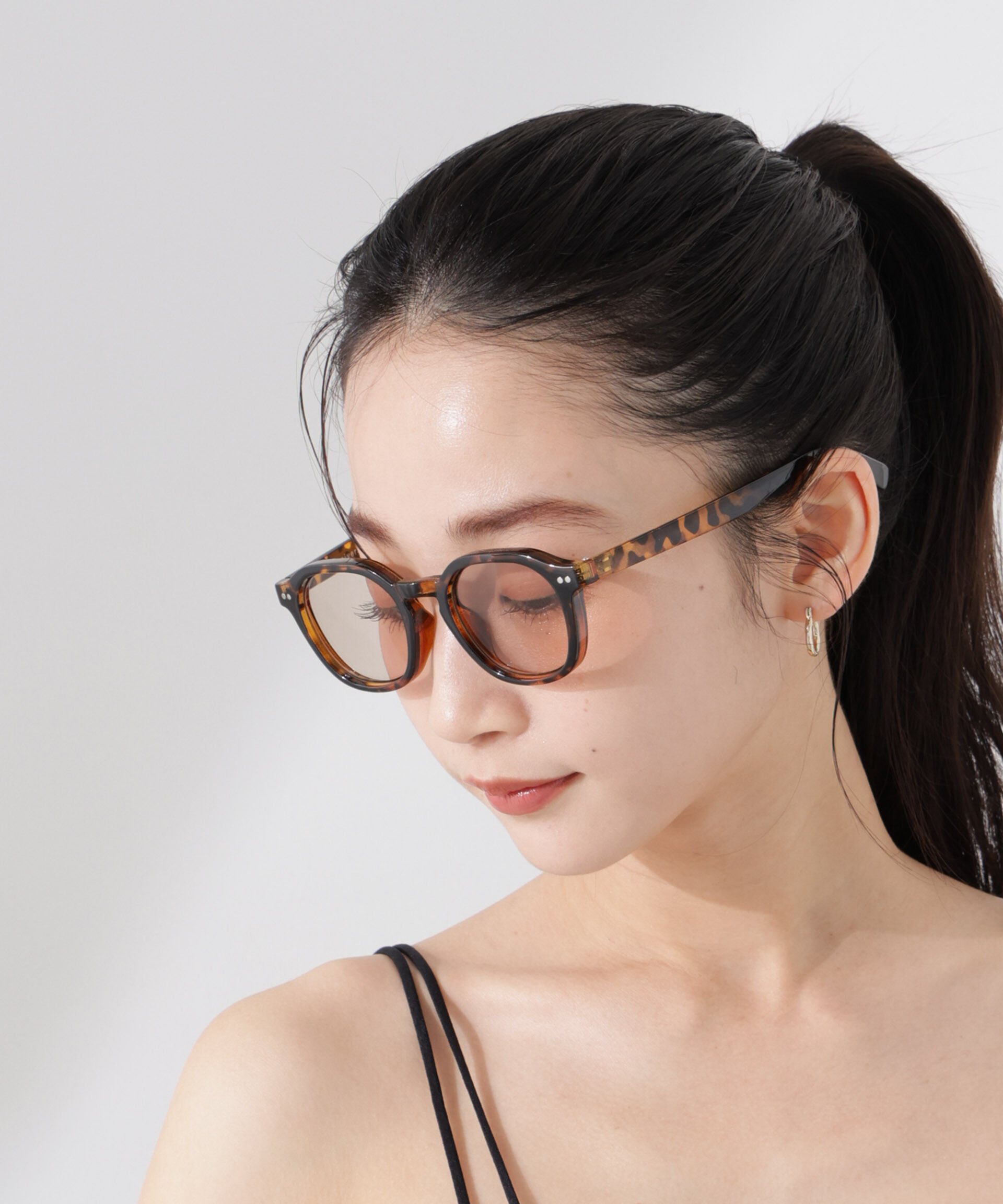 nano･universe「クラウンパント型サングラス」|メガネ|ブラウン