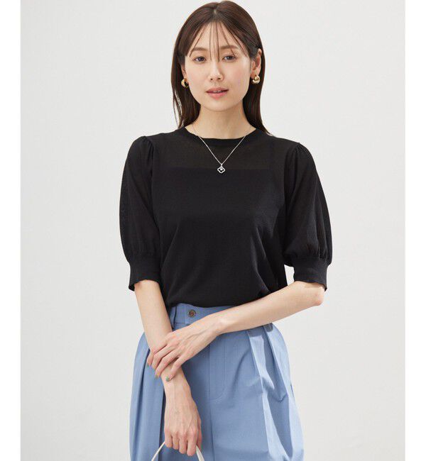 組曲「シアーパフ袖 ニット」|ニット・セーター|