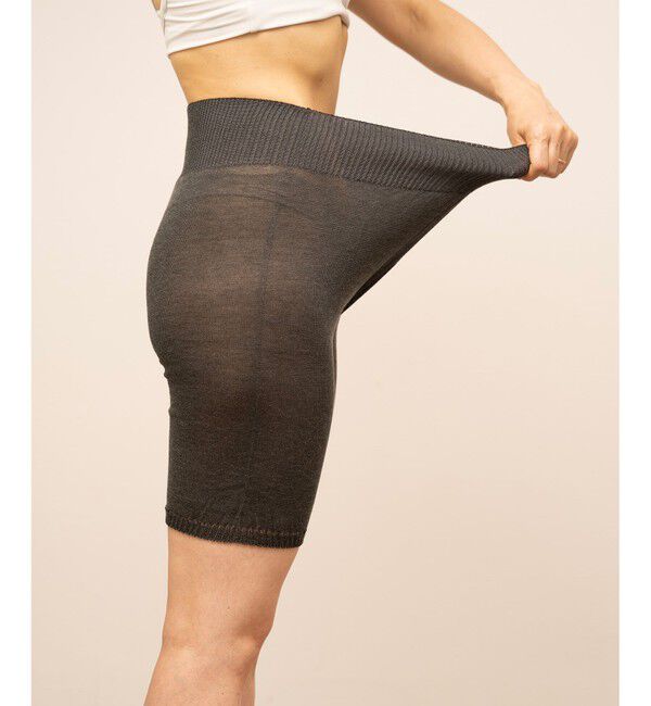 ANY SIS「【温活】薄熱 ペチパン」|インナー|ブラック