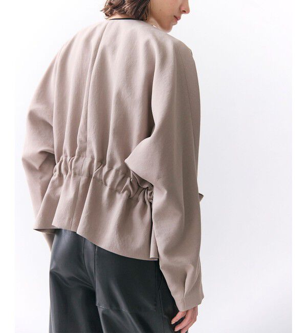 BEIGE,「PORDIC / ドロスト付きノーカラージャケット」|その他|