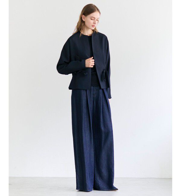 BEIGE,「PORDIC / ドロスト付きノーカラージャケット」|その他|