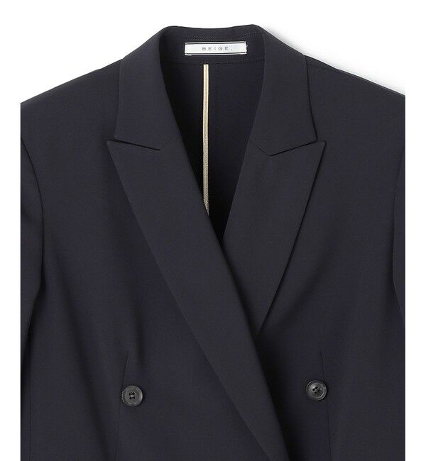 BEIGE,「【セットアップ対応】SPHENE / ダブルブレストピークドラペルジャケット」|テーラードジャケット|