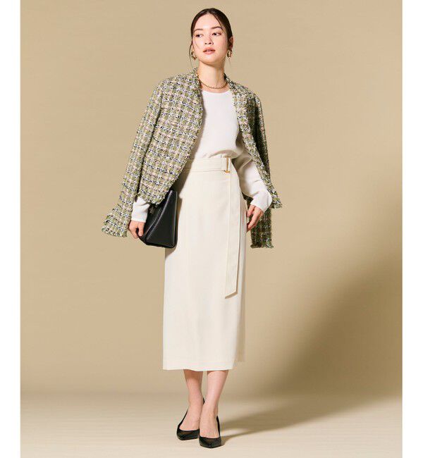 BEIGE,「【セットアップ対応】SPHENE / スクエアDカンIラインスカート」|スカート|