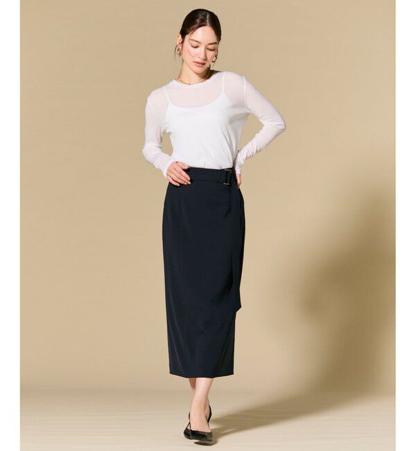 BEIGE,「【セットアップ対応】SPHENE / スクエアDカンIラインスカート」|スカート|