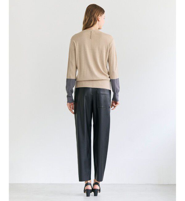 BEIGE,「HYAL / フェイクレザーカービーラインイージーパンツ」|その他|