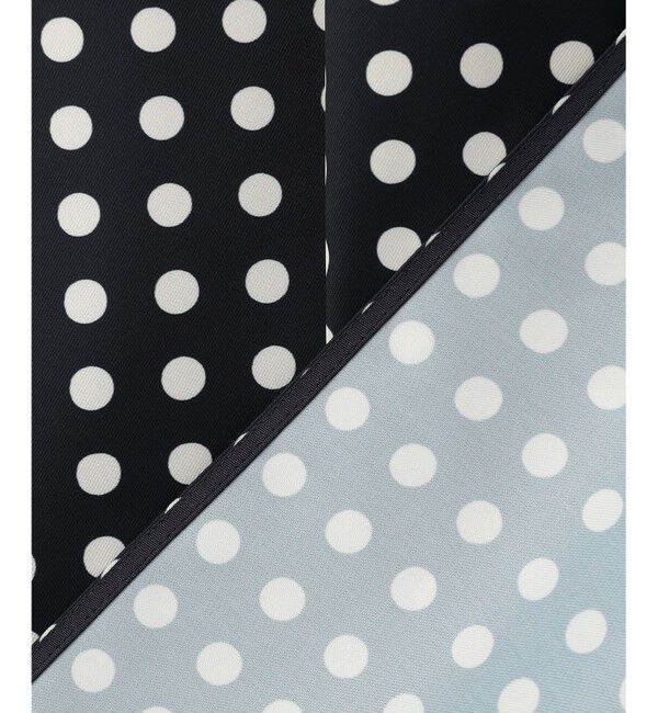 BEIGE,「GADE / モノトーンドット柄バンドカラーブラウス」|シャツ・ブラウス|