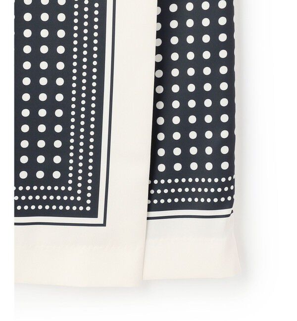 BEIGE,「GADE / モノトーンドット柄ラップ風スカート」|スカート|