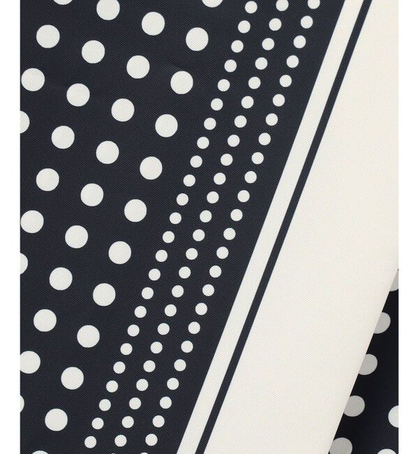 BEIGE,「GADE / モノトーンドット柄ラップ風スカート」|スカート|