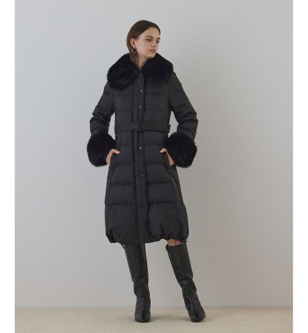 GRACE CONTINENTAL「ファーカラーロングダウン」|ダウン|