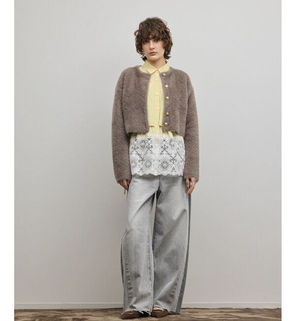 Diagram「フェザーショートニットカーディガン」|カーディガン|