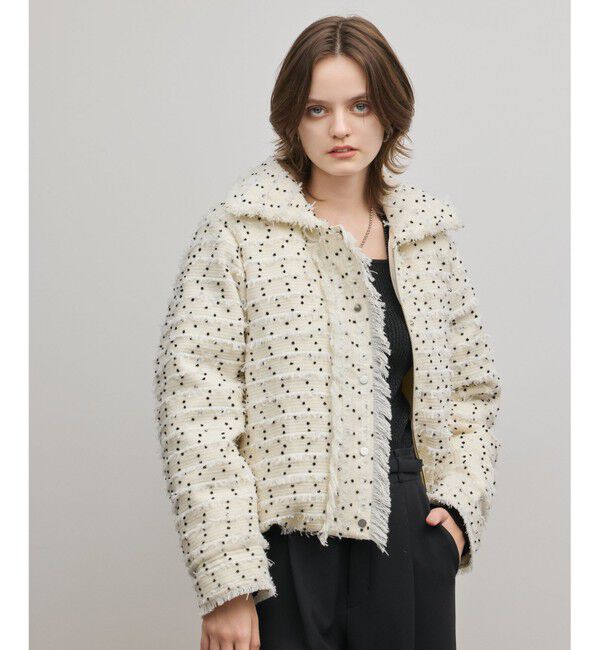 GRACE CONTINENTAL「ツイードダウンジャケット」|ダウン|