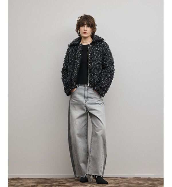 GRACE CONTINENTAL「ツイードダウンジャケット」|ダウン|