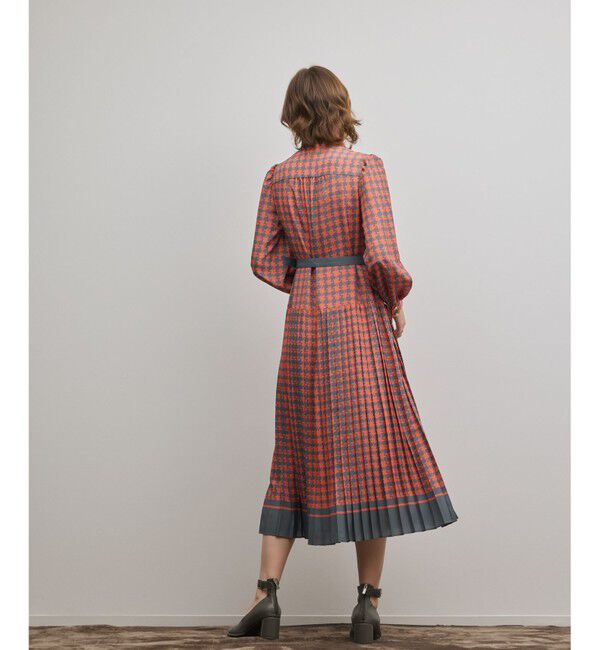 Diagram「バイカラーチェックプリントワンピース」|ワンピース|