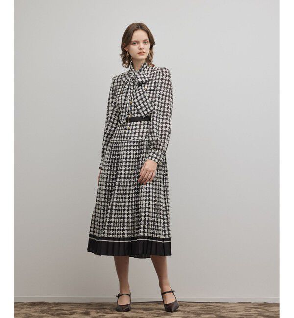 Diagram「バイカラーチェックプリントワンピース」|ワンピース|