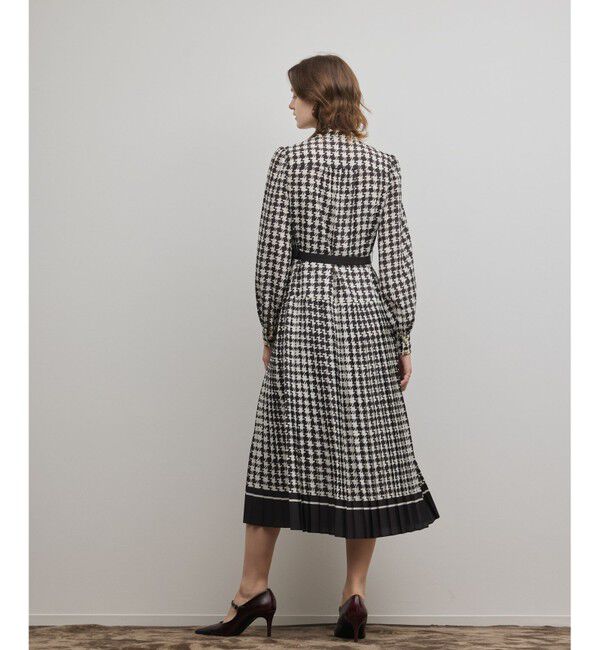 Diagram「バイカラーチェックプリントワンピース」|ワンピース|