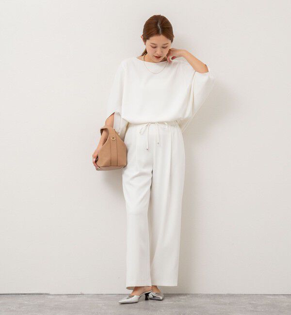 NOLLEY'S「《セットアップ対応》ウォッシャブルツイルイージーパンツ」|その他|