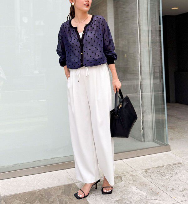 NOLLEY'S「《セットアップ対応》ウォッシャブルツイルイージーパンツ」|その他|