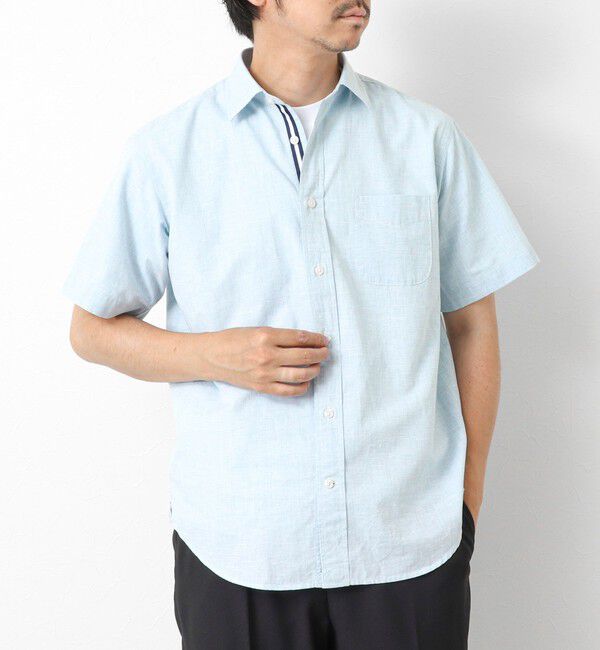 NOLLEY'S goodman「綿麻レギュラーカラー テープシャツ 25SS」|シャツ・ブラウス|