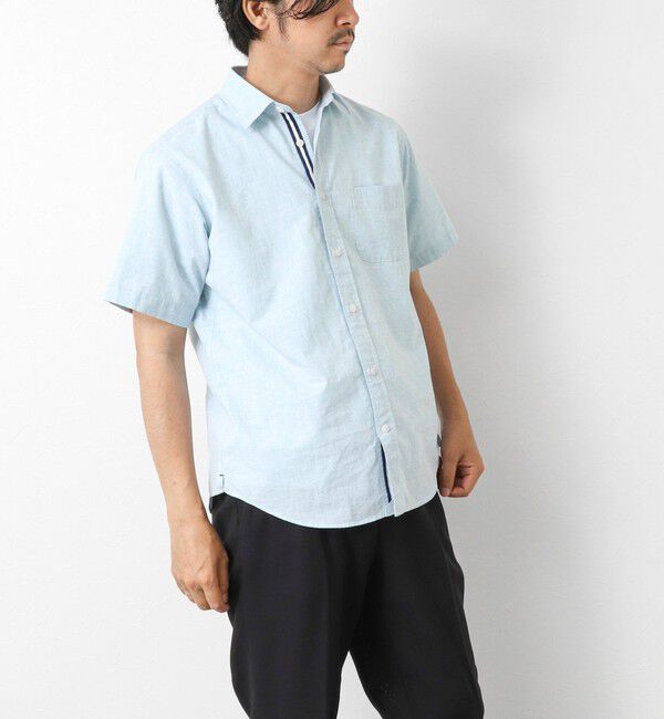 NOLLEY'S goodman「綿麻レギュラーカラー テープシャツ 25SS」|シャツ・ブラウス|