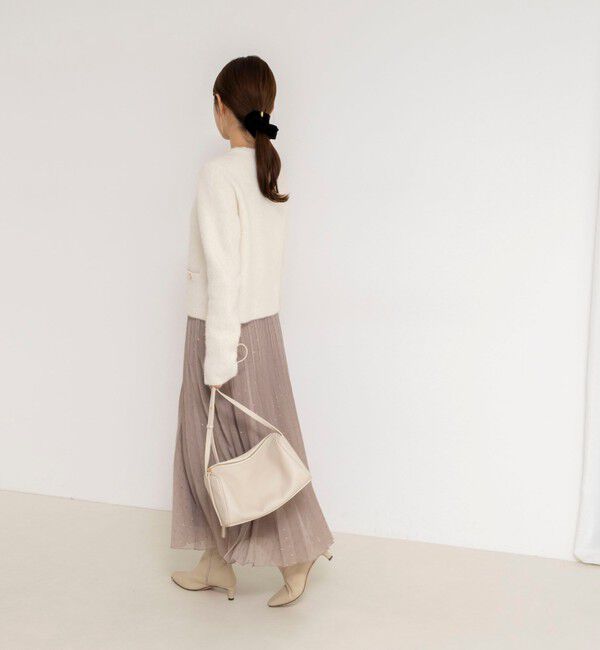 NOLLEY'S「ウォッシャブルラメカットドビープリーツスカート」|スカート|