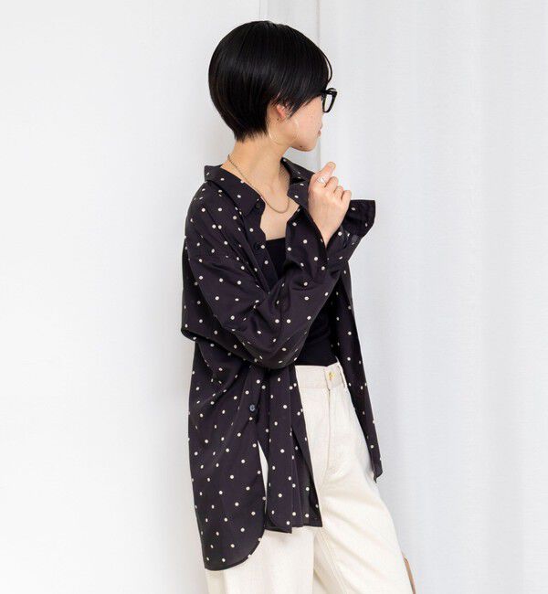 Rie Miller「ウォッシャブルレギュラーカラー2WAYシャツ」|シャツ・ブラウス|