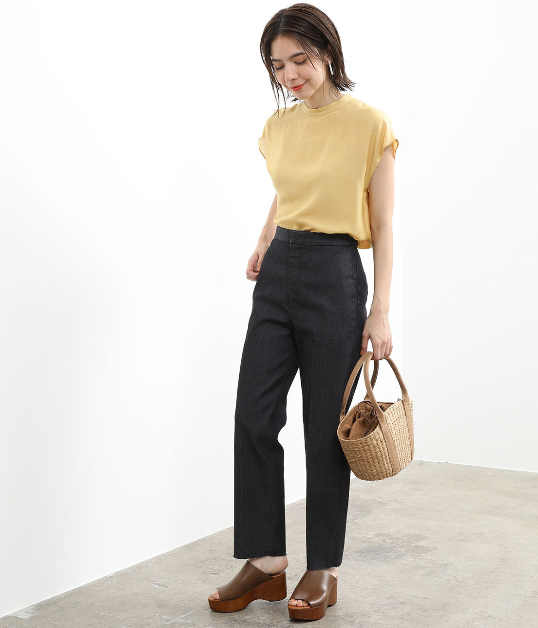 SALON adam et rope'「【COTTO】BASKET S」|かごバッグ|