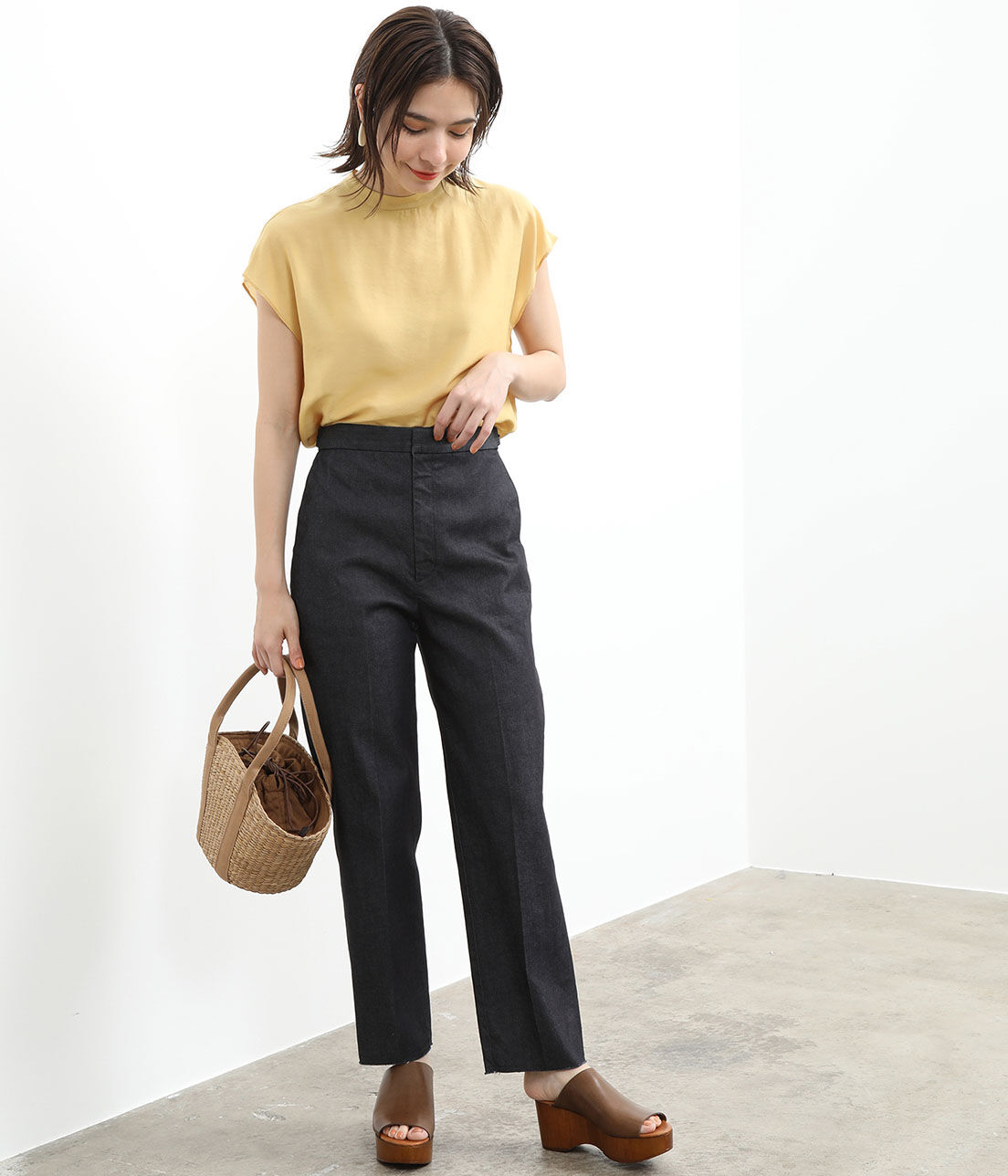 SALON adam et rope'「【COTTO】BASKET S」|かごバッグ|