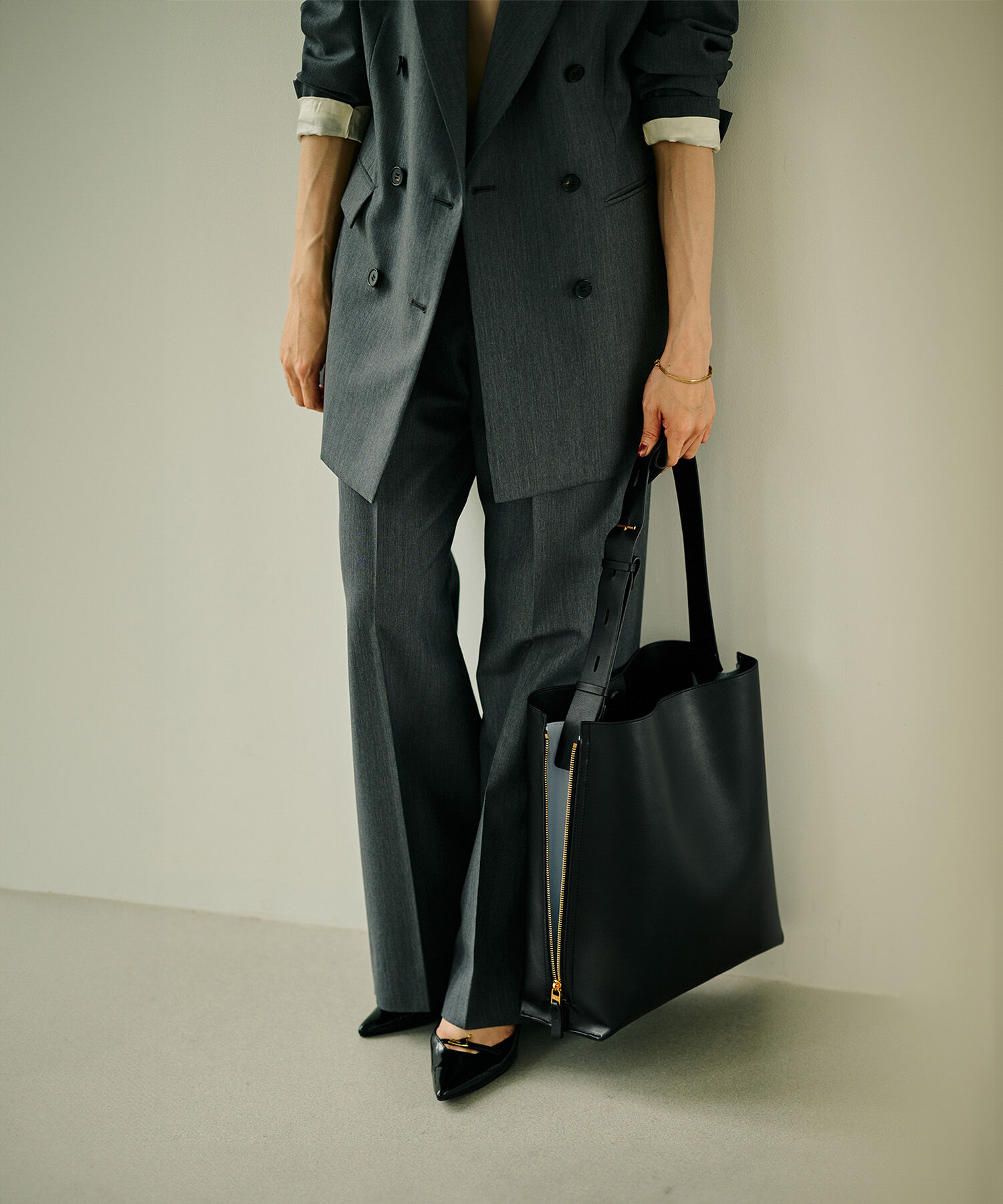 E'POR「【A4対応】【通勤】【E'POR】Y BAG Shoulder Large（サイドジップショルダーバッグ）【WEB限定/一部店舗限」|ショルダー・メッセンジャー|