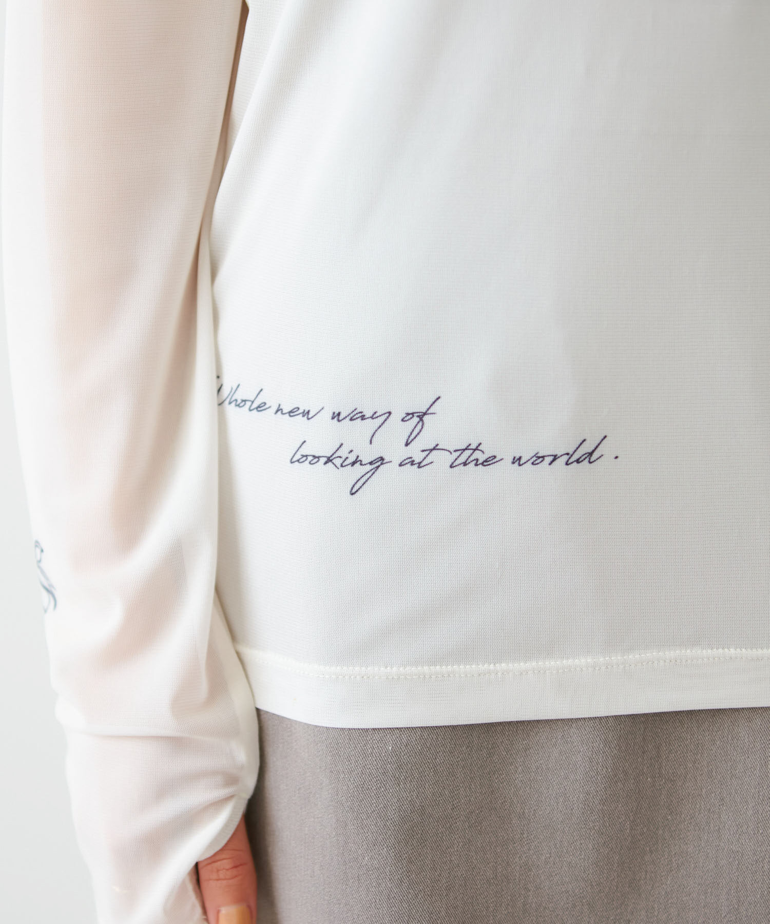 VIS「【洗える】シアータトゥートップス」|Tシャツ・カットソー|