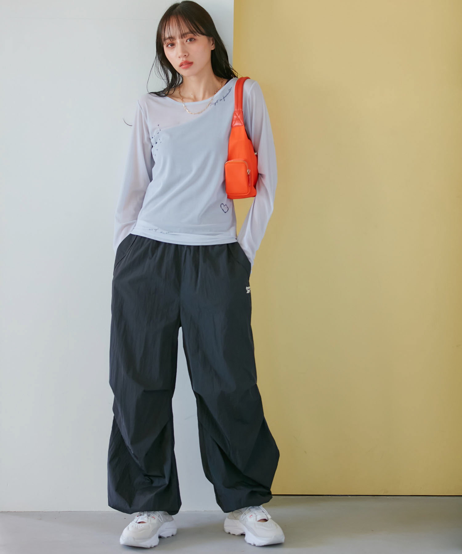 VIS「【洗える】シアータトゥートップス」|Tシャツ・カットソー|