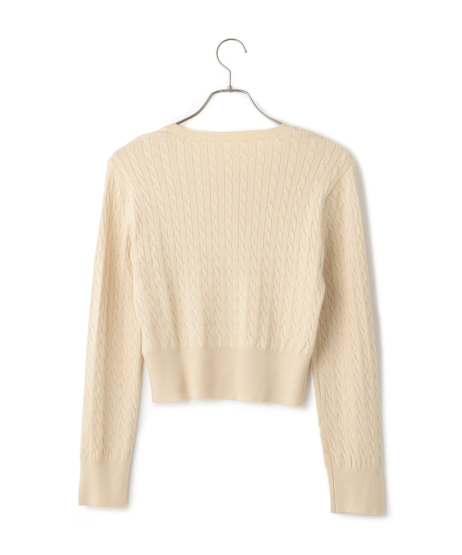 VIS「【新色追加】【POLO BCS】VIS別注ミニケーブルコンパクトニットカーディガン」|カーディガン|