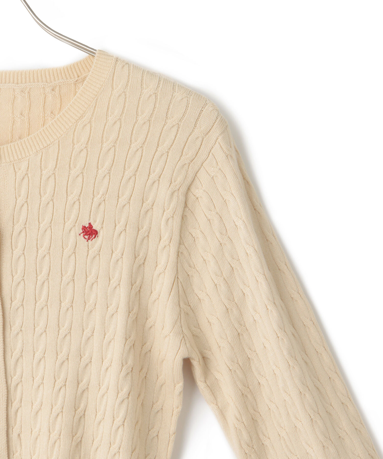 VIS「【新色追加】【POLO BCS】VIS別注ミニケーブルコンパクトニットカーディガン」|カーディガン|