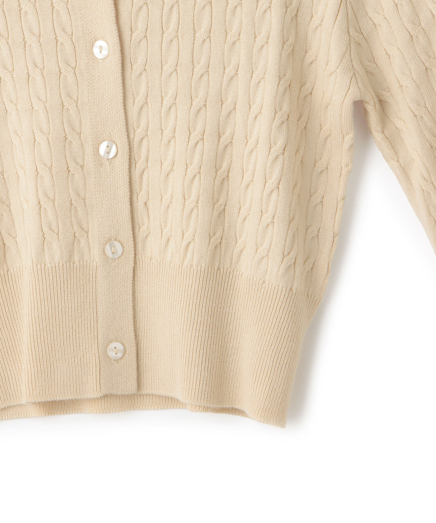 VIS「【新色追加】【POLO BCS】VIS別注ミニケーブルコンパクトニットカーディガン」|カーディガン|