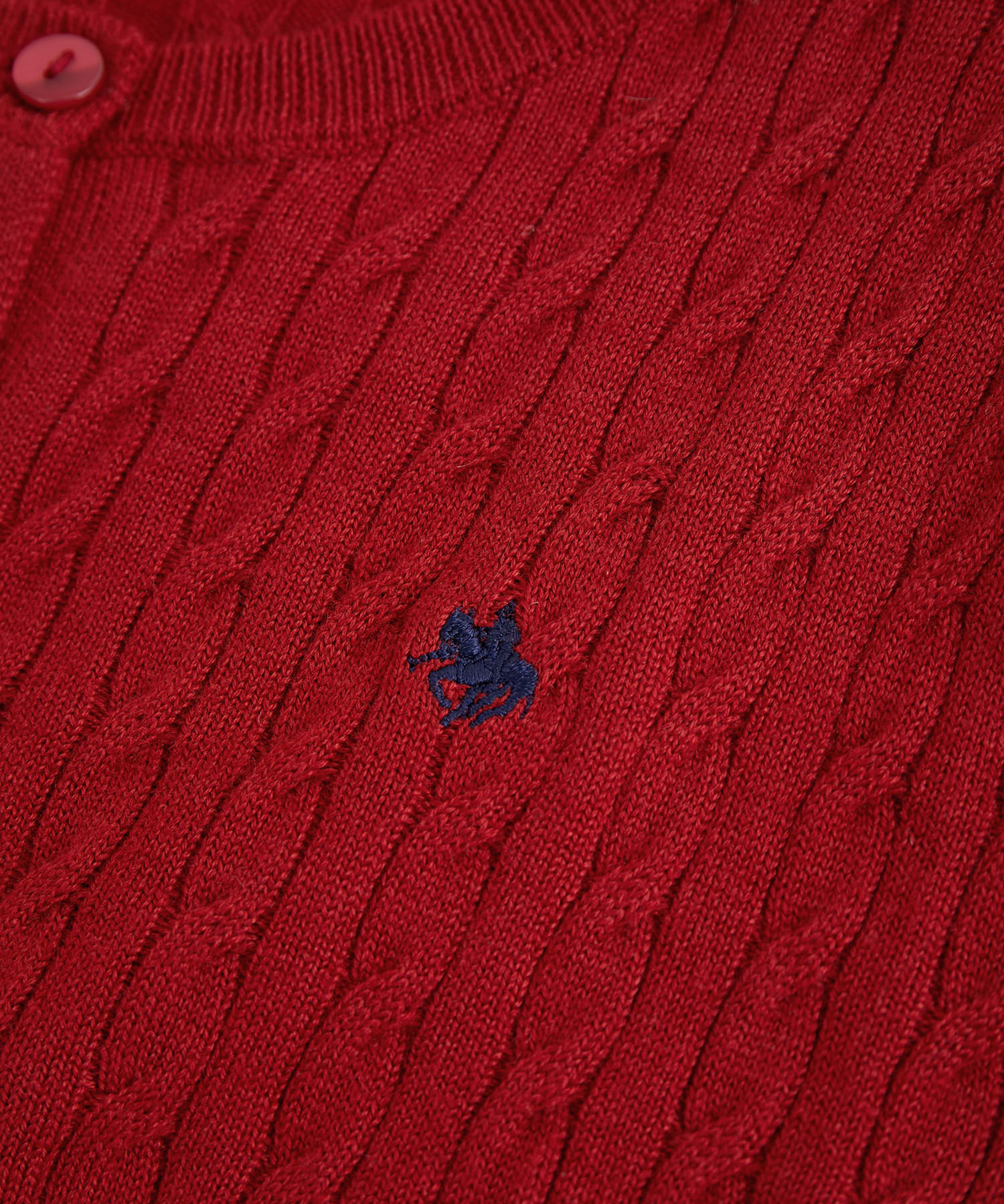 VIS「【新色追加】【POLO BCS】VIS別注ミニケーブルコンパクトニットカーディガン」|カーディガン|