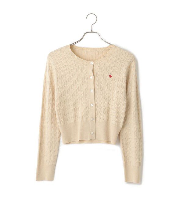 VIS「【新色追加】【POLO BCS】VIS別注ミニケーブルコンパクトニットカーディガン」|カーディガン|