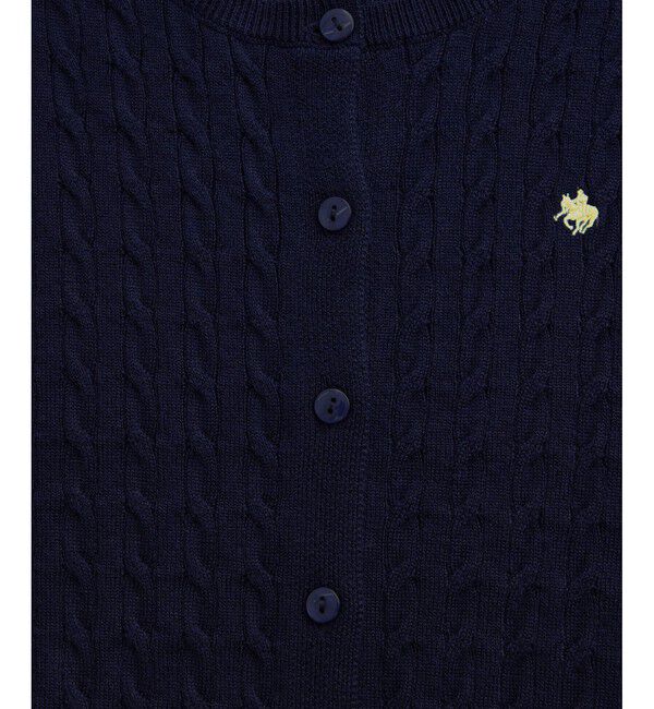 VIS「【新色追加】【POLO BCS】VIS別注ミニケーブルコンパクトニットカーディガン」|カーディガン|