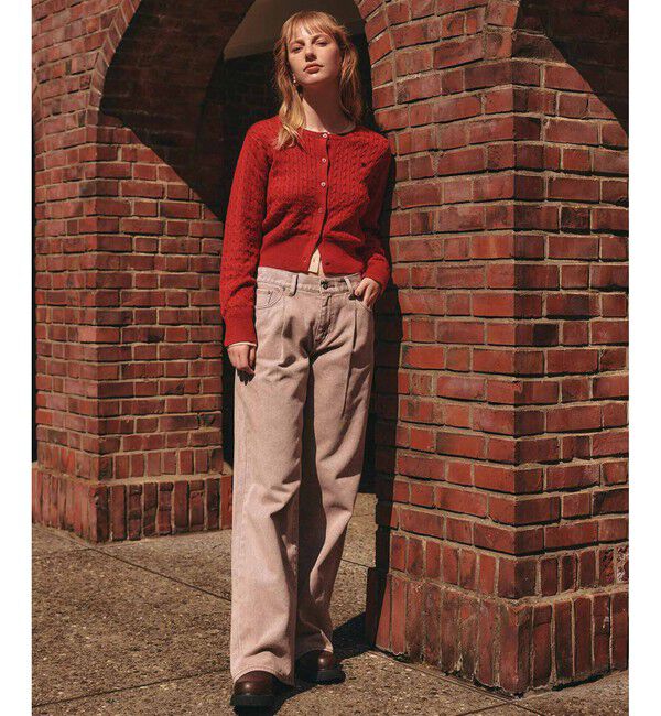 VIS「【新色追加】【POLO BCS】VIS別注ミニケーブルコンパクトニットカーディガン」|カーディガン|