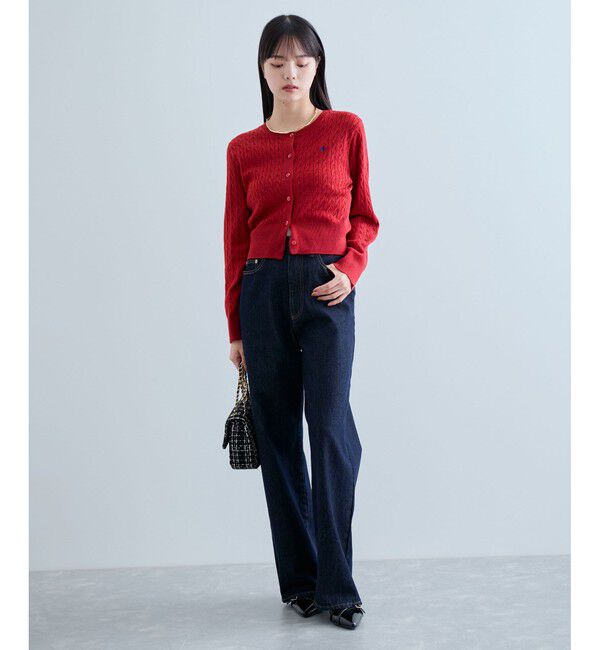 VIS「【新色追加】【POLO BCS】VIS別注ミニケーブルコンパクトニットカーディガン」|カーディガン|