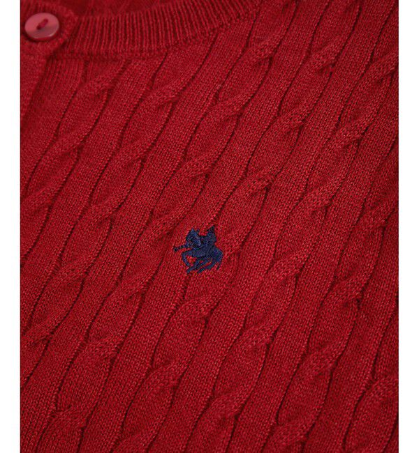 VIS「【新色追加】【POLO BCS】VIS別注ミニケーブルコンパクトニットカーディガン」|カーディガン|