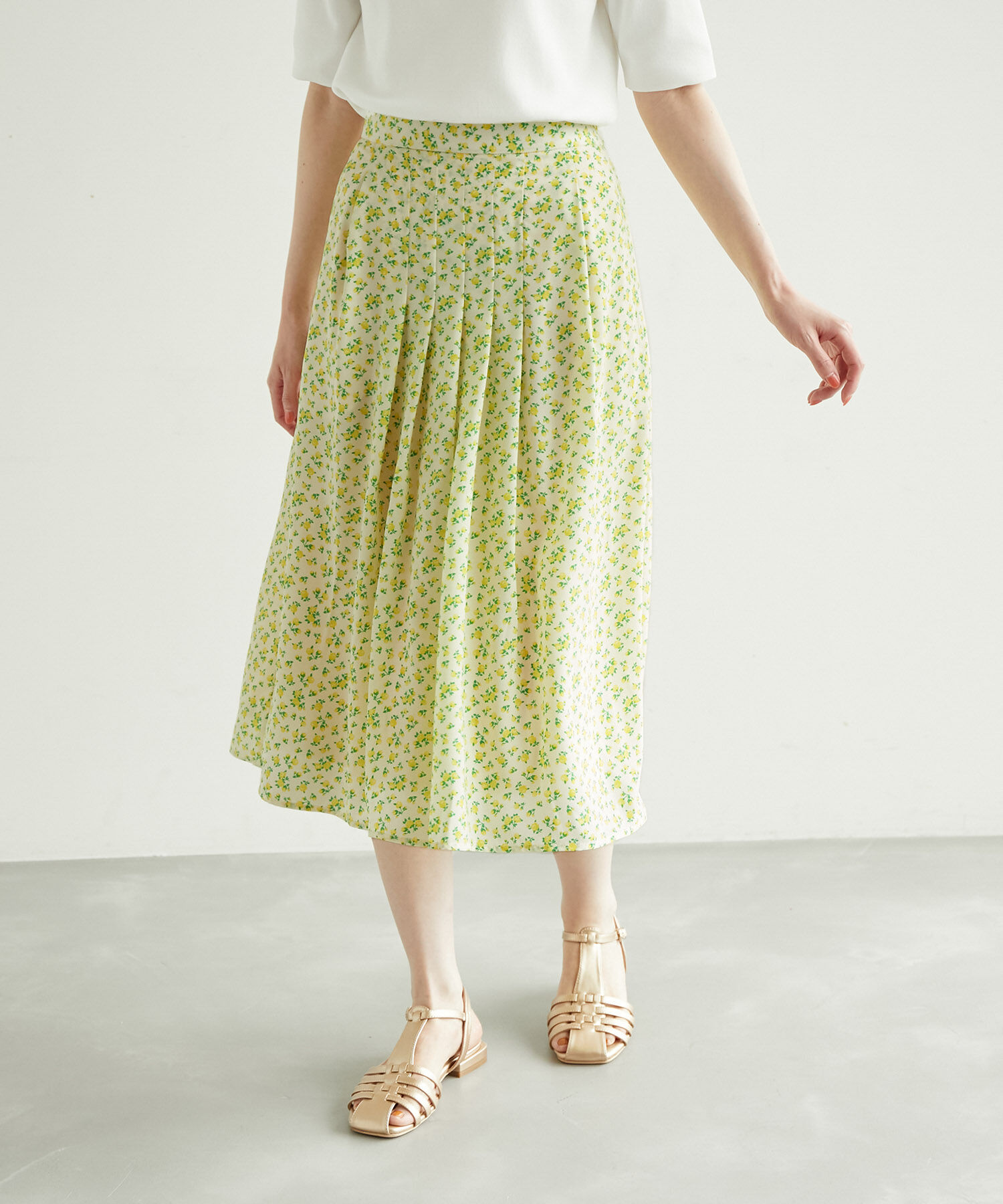 Rope&rsquo;Picnic「アデリアレトロ&times;ROPE' PICNIC/レトロ柄スカート」|スカート|