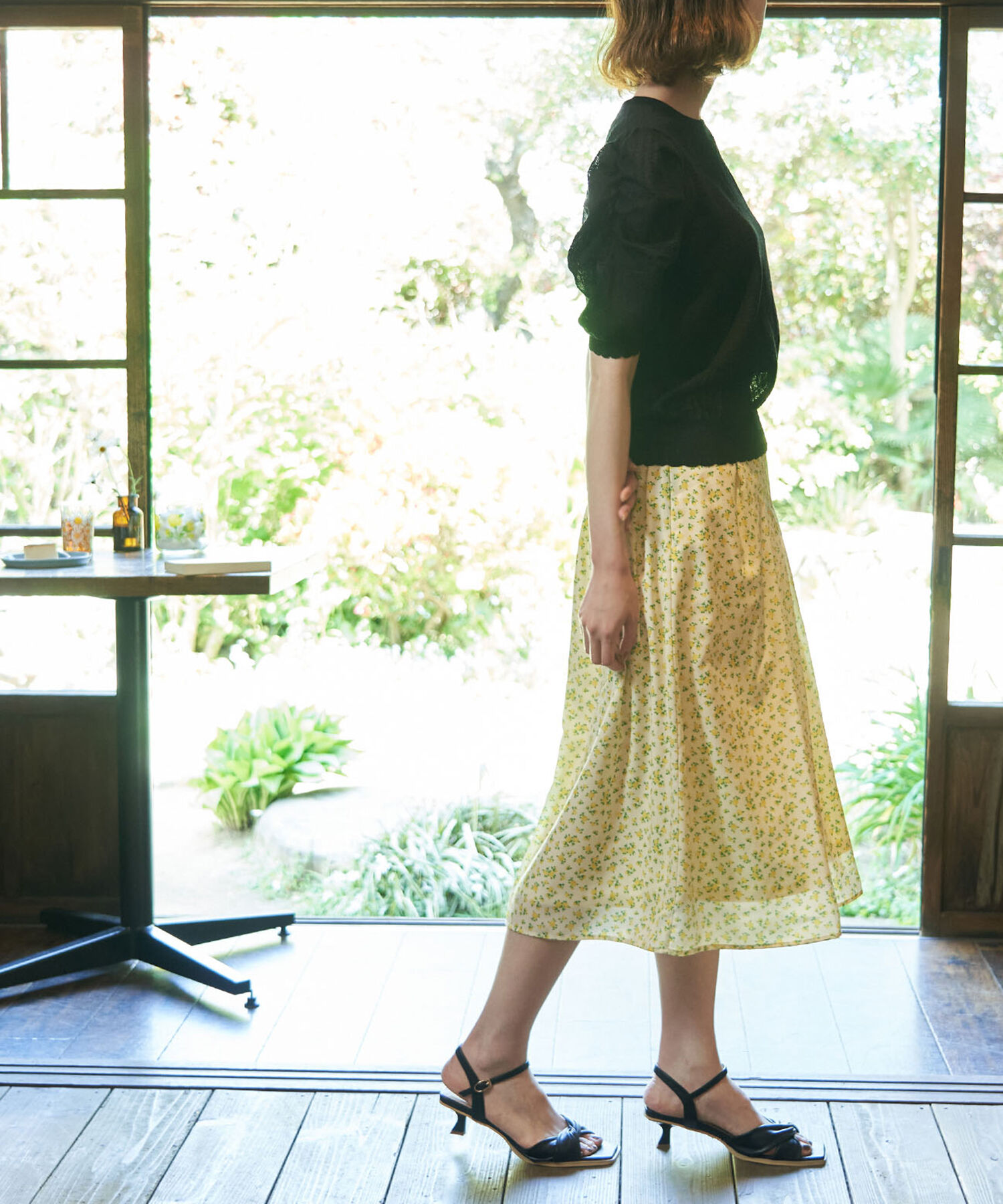 Rope&rsquo;Picnic「アデリアレトロ&times;ROPE' PICNIC/レトロ柄スカート」|スカート|