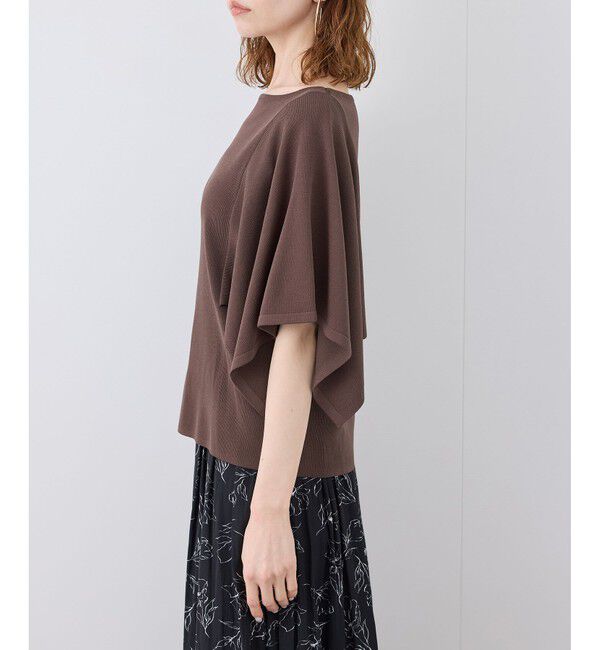 Rope&rsquo;Picnic「【UVカット・接触冷感・イージーケア】八方映えニット スカーフスリーブニットプルオーバー」|ニット・セーター|