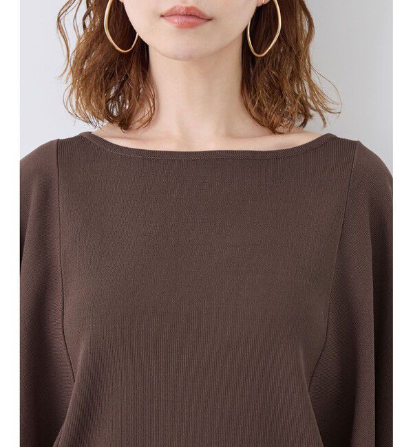 Rope&rsquo;Picnic「【UVカット・接触冷感・イージーケア】八方映えニット スカーフスリーブニットプルオーバー」|ニット・セーター|