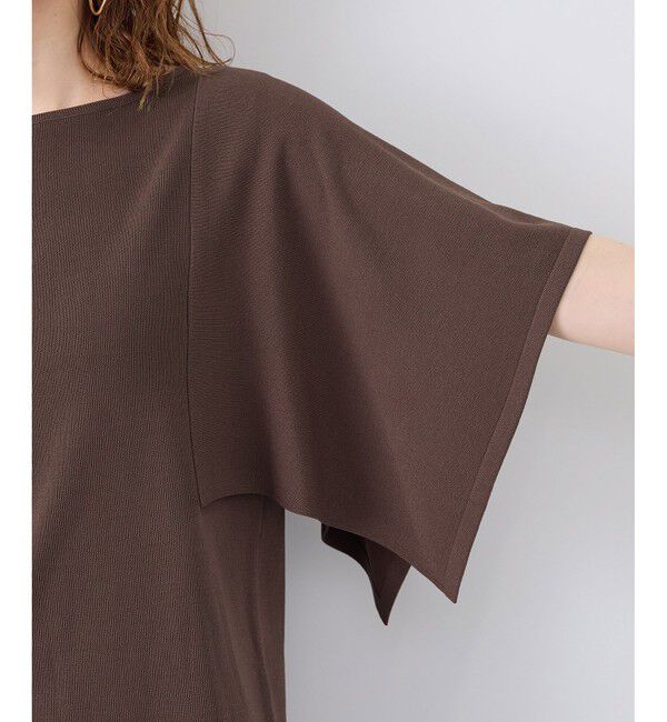 Rope&rsquo;Picnic「【UVカット・接触冷感・イージーケア】八方映えニット スカーフスリーブニットプルオーバー」|ニット・セーター|