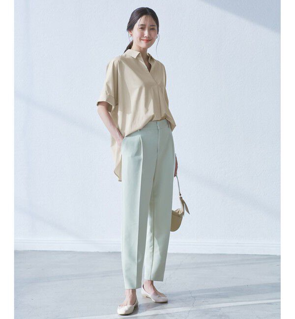 Rope&rsquo;Picnic「【UVカット・接触冷感・イージーケア】スキッパーシャツブラウス」|シャツ・ブラウス|