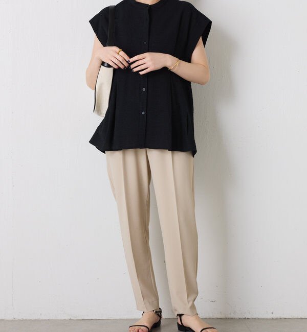  「ジャージスリムテーパードパンツ」|チノ|