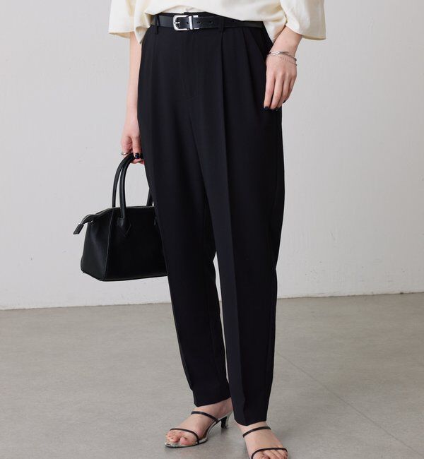  「ジャージスリムテーパードパンツ」|チノ|