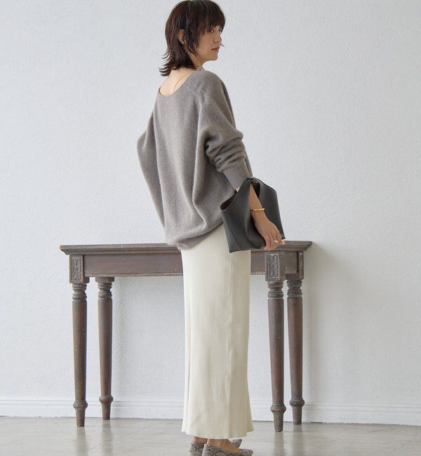  「【マイナス3kg/レビュー高評価☆】リブタイトスカート」|スカート|