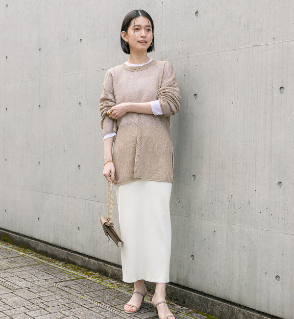  「【マイナス3kg/レビュー高評価☆】リブタイトスカート」|スカート|