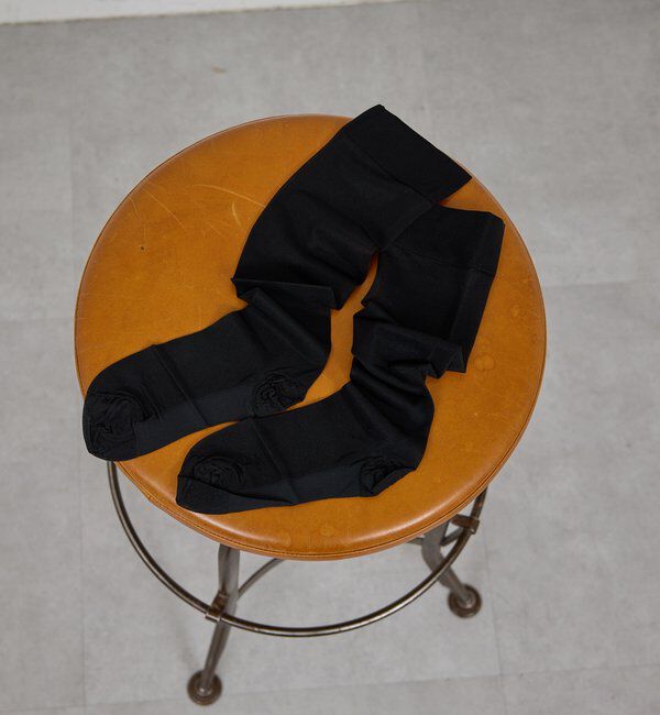  「【MAEE】シアーソックス」|ソックス|ブラック